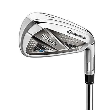 TaylorMade SIM 2 Max Iron Set Mens Right Hand Graphite Regular Gap Wedge, Steel