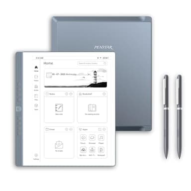 Penstar eNote 2 – The Whitest Paper Tablet | 10.3” 300 PPI Pen-Only Screen E-Ink Writing Tablet, Digital Notebook Includes Folio Cover & Two B5 Pens