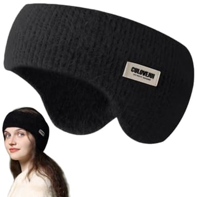 Soundproof Ear Muffs for Sleeping & Noise Cancelling Sleep Headband,Reusable Ear Warmers & Ear Defenders for Adults,Portable Winter Warm Ear Muffs for Side Sleepers,Ear Defenders for Sleeping #Black