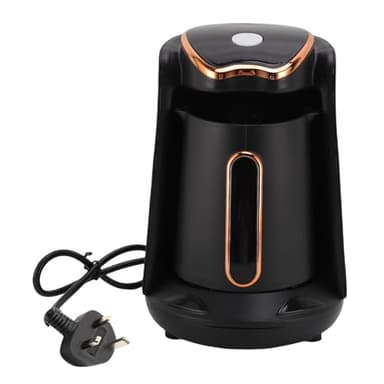 WOHPNLE Turkish Coffee Maker, 600W Automatic Turkish Coffee Machine with 1-4 Cups Capacity Portable Anti Overflow Anti Dry Burning Coffee Pot for Home