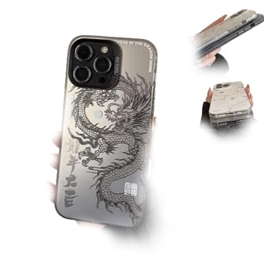 WEJDYKG 2024 Chinese Tradition Dragon Edition Case For iPhone, Chinese Dragon Cover Case, Phone Shell Shockproof Case Bumper Protectiv For iPhone 15/14/13/12/11 (Black,for iphone14)
