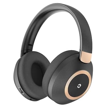 Rebocico Active Noise Cancelling Headphones, 100H Playtime Headphones Wireless Bluetooth, with Microphone, Over- Ear Deep Bass,Fast Charging for Travel,Office,Home