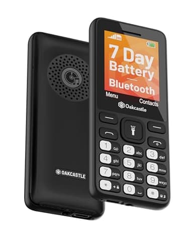 Oakcastle SIM free Unlocked Mobile Phone | Pay As You Go Mobile with Dual SIM & SD Card Slots | Basic Mobile with Bluetooth, FM Radio & MP3 Playback | Cheap Phone with 7+ Day Battery Life F101