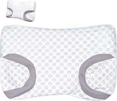 Pillowcase for Cpap Pillows for Side Sleepers, Pillowcase Compatible with Cpap Pillows 60 cm × 38 cm × 11 cm, White, Breathable and Skin-Friendly, Washable, for Comfort and Hygiene