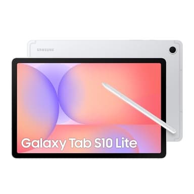 Samsung Galaxy Tab S10 Lite, AI Tablet, 6GB Memory, 128GB Storage, 10.9" 90Hz display, S Pen Included, Long Battery Life, Silver, 3 Year Extended Warranty (UK Version)