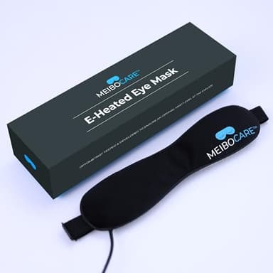 Warming Eye Mask - Electric Eye Compress with USB - Graphene FIR Technology - Heat Mask for Dry Eyes, MGD, Blepharitis, Stye - 3 Temperature Settings - Meibom Heated Eyeglasses