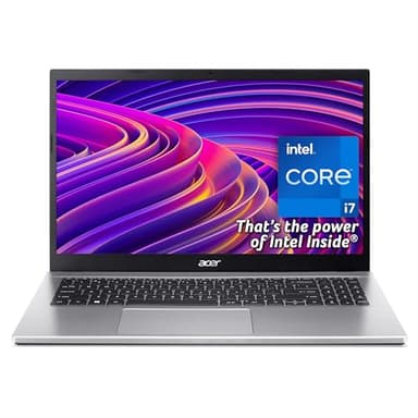 Acer Aspire 3 A315-59 Laptop - Intel Core i7-1255U, 8GB, 512GB SSD, Integrated Graphics, 15.6" Full HD, Windows 11, Silver