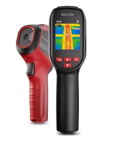 Eco Lite Infrared Thermometer gun, -20°C~550°C Visual Thermometer, 2.4" Full-Screen Live Tracking Temperature Gun, 96 * 96 IR Resolution HVAC Tools, Dual-mode 14h Use, Intuitive Buttons