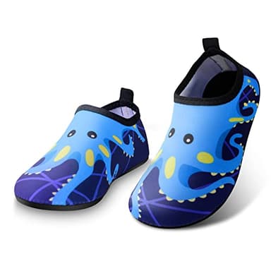 Kids Water Shoes Toddlers Swim Beach Shoes, Infant Wet Swimming Pool Shoes for Boys Girls Baby Holiday Essentials Non-Slip Quick Dry Aqua Socks, Soft Skin Barefoot for Garden Sea Waliking Wetsuit