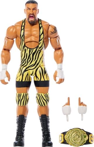 Mattel WWE Elite Action Figure & Accessories, Series #119, 6-inch Collectible Bron Breaker with 25 Articulation Points & Swappable Hands