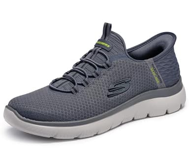 Skechers Men’s Summits High Range Slip-in, Charcoal, 9.5 UK Wide