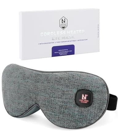 Aroma Season Heated Eye Mask, Moist Heat Eye Compress with Cordless Design, for Blepharitis and Dry Eyes Treatment (Grey)