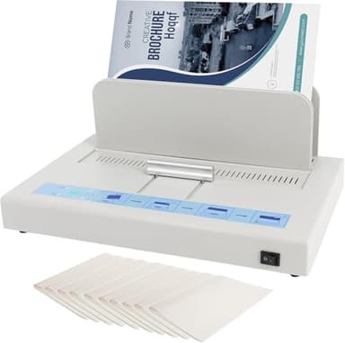 Thermal Binding Machine 500 Sheets Capacity Book Binding Material 110V Binding Machine A3(Short Edge)/A4/A5 Document Heat Binder