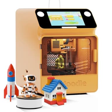 Kidoodle 3D Printer for Kids - ToyBox 3D Printers, Up to 600mm/s Faster Printing Speed, Wi-Fi & App Control, Weekly Update Toy Library, Safe for Children, Mini 3D Printer Kids, Easy to Set Up and Use