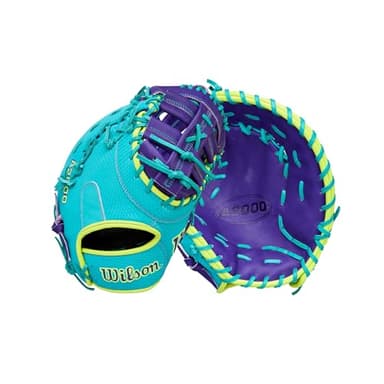 Wilson Spring 2026 A2000® 1612SS 12” Baseball First Base Mitt- Right Hand Throw,Teal/Purple