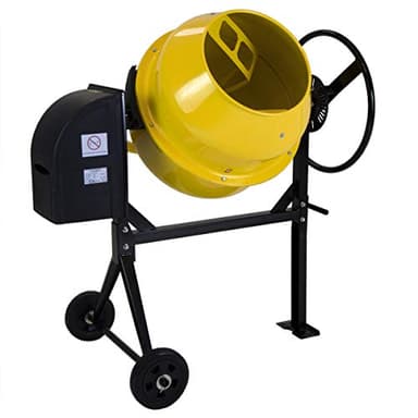 Charles Bentley 140L 230V 550W Portable Cement Concrete Mixer with Wheels