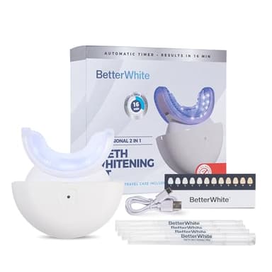 Betterwhite LED Teeth Whitening Kit with 4 Gel Syringes & Case | Formulated by Dentists | Professional Tooth Whitening for Sensitive Teeth | Enamel-Safe and Clinically Tested