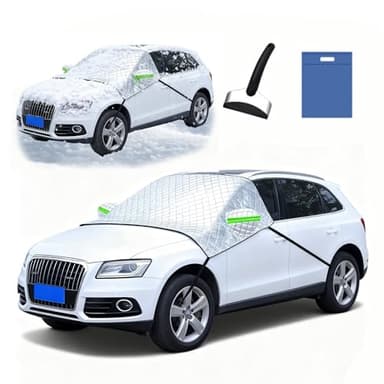 Ufgwhirl Car Window Screen Cover for Toyota Tundra III CrewMax Standard Bed 2021-2025 Pick-up, Winter Frost & Ice Snow Protection, anti-aging Blocks UV Rays for Summer