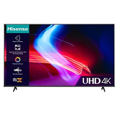 Hisense 55 Inch VIDAA Smart TV 55A6KTUK - Dolby Vision, Pixel Tuning, Voice Remote, Share to TV, and Youtube, Freeview Play, Netflix and Disney (2023 Model), Operating System VIDAA