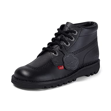 Kickers Women's Kick Hi Classic Ankle Boots | Extra Comfortable | Added Durability | Premium Quality, Black, 5 UK