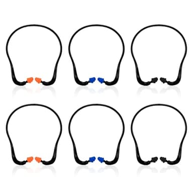 UILYNIU 6 Pcs Caps Banded Earplugs, Headwear for Sleep, Work, Construction and Automotive - Reusable, Soundproof, Noise Reduction (Multicolor)
