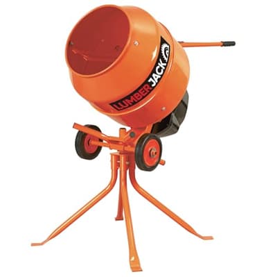 LUMBER JACK Electric Powered Cement Mixer 135 Litre Capacity with a 550W Motor, Removable Stand & Wheels for Easy Mobility, ECM550