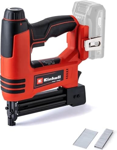 Einhell 18V Cordless Nail Gun, Power X-Change, 2-In-1 Brad Nailer & Stapler, 20 Shots Per Minute, Includes 300 Nails And 300 Staples (Battery And Charger Not Included) 4257790