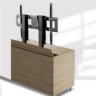 THEGA Electric TV Lift - Motorized TV Lifting Bracket, TV Stand Lifting Bracket With Remote Control, For TVs From 55" To 120" Up To 130 Kg TV Stand, Dual Motor Lifting Stroke 150cm