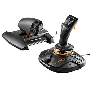 Thrustmaster T16000M FCS HOTAS – Flight Sim Joystick & Throttle – H.E.A.R.T Precision Technology – 30 Buttons & 8-Way Hat – For PC (Windows 11/10) – Ideal for MSFS, Elite Dangerous & Star Citizen