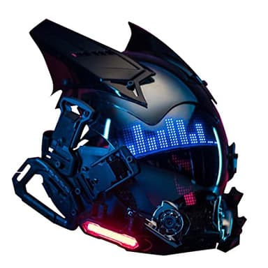 SRYC Cyberpunk LED Helmet - Cosplay Prop Halloween Mask for Cyber Punk Theme