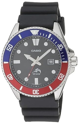 Casio Men Analog Quartz Watch with Plastic Strap MDV-106B-1A2VCF
