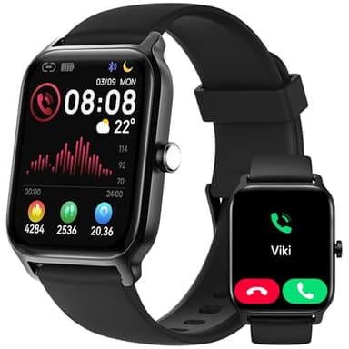Smart Watch for Men Women, Answer/Make Calls, Alexa Built-in, [1.8" HD Screen] Smart Watches for iPhone/Samsung/Android, Fitness Watch with Heart Rate Sleep SpO2 Monitor,IP68 Waterproof, 100+ Sports