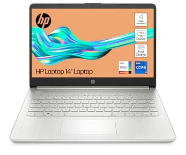 HP 14" Laptop | Intel Core i7-1255U Processor | 16 GB RAM | 512 GB SSD | Intel Iris Xe Graphics | FHD Display | Up to 8hrs battery | Windows 11 | Dual Speakers | Natural Silver | 14s-dq5007sa