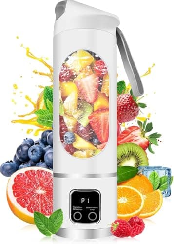 Personal Blender [Upgraded Version], Portable Blender for Shakes and Smoothies, with USB Rechargeable, 12-Point Stainless Steel Blades for Gym,Office,Traveling