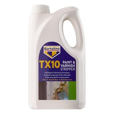 Bartoline TX10 Paint and Varnish Stripper 2.5L – Extra Strong, Non-Caustic Paint Remover for Wood, Metal & More