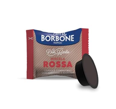 Caffè Borbone Coffee Don Carlo, Red Blend - 100 Capsules For LAVAZZA A MODO MIO Machines