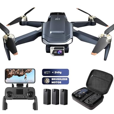 2650 ft Control Range Super Enduring Brushless Motor Drone with 84 Mins Super Long Flight Time, Drone with 4K HD Camera for Beginners, CHUBORY A77 WiFi Quadcopter, Follow Me, Auto Hover, 3 Batteries