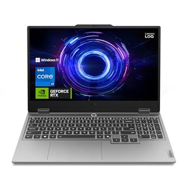 Lenovo LOQ 15IRX10 Gaming Laptop - NVIDIA GeForce RTX 5060 8GB GDDR7, Intel Core i7-13650HX, RAM 32GB, 1TB SSD, Display 15.6" FHD (1920x1080) 144Hz, Windows 11 Home, White Backlit Keyboard - Luna Grey