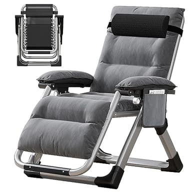 MOPHOTO Zero Gravity Chair, Outdoor Lounge Chair with Side Table, Zero Gravity Recliner, Sturdy & Comfortable, Supports up to 200KG