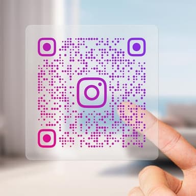 Custom QR Code Stickers Custom Stickers for Business Logo QR Code Labels (Transparent)