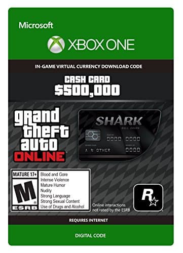 Grand Theft Auto Online | GTA V Bull Shark Cash Card | 500,000 GTA-Dollars | Xbox One - Download Code