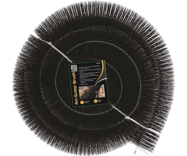 ZYBUX - Gutter Brush Bristle Brush Gutter Guard Leaf Debris Filter | Easy Installation and Adapting to Size Drain Down Pipe Gutter Cleaning Tools Black 4 METRE