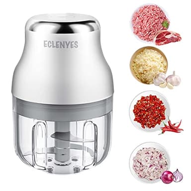 Garlic Chopper, Mini Food Processor, USB Rechargeable Mini Chopper, Powerful Garlic Crusher, Blender to Vegetable, Wireless Vegetable Grinder for Ginger, Chili, Fruit, Meat, etc（250ML）