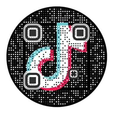 Custom TikTok QR Code Sticker Labels - Waterproof HJET Satin Plastic Label (Pack of 20)