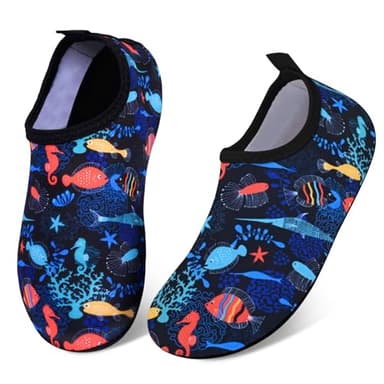 Kids Water Shoes,Toddler Swim Beach Shoes for Boys Girls,Children Pool Shoes Quick Dry Non-Slip Aqua Socks,Infant Barefoot Skin Water Socks for Swimming Pool Surfing Outdoor Sports Holiday Essentials