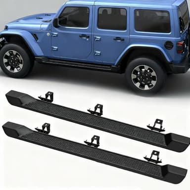 for Jeep Wrangler JL 4 Door 2018-2025 Running Boards, Aluminum Alloy Fixed Side Steps | for Dedicated Vehicles only