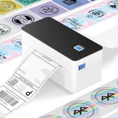 SVANTTO Bluetooth Thermal Label Printer 4x6, Compatible with Windows/Mac/Android/iOS, Shipping Label Printer for Royal Mail, DPD, eBay, Etsy, Shopify, Inkless