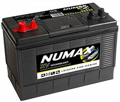 Numax XV31MF Heavy Duty Ultra Deep Cycle Leisure Marine Battery - 12V / 105Ah / 740EN / 925MCA - Dual Purpose (Starting & Auxiliary) - 3 Years Warranty
