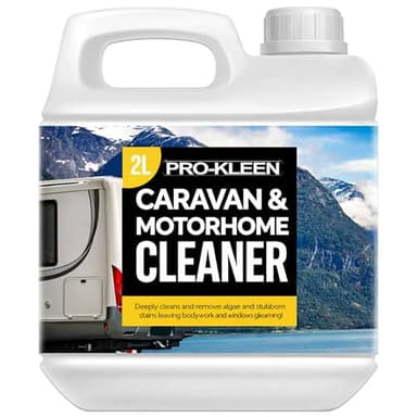 Pro-Kleen Caravan and Motorhome Cleaner - Removes Black Streaks, Dirt, Algae and More - Super Easy to Use Formula (2 Litres)