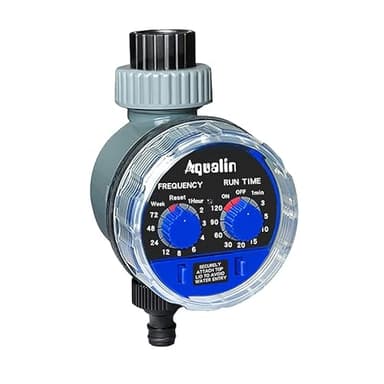 Aqualin Electronic Water Timer Automatic Irrigation Hose Timer Waterproof, No Water Pressure Required
